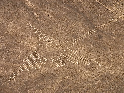 Kolibri Scharrbild der Nazca Linien