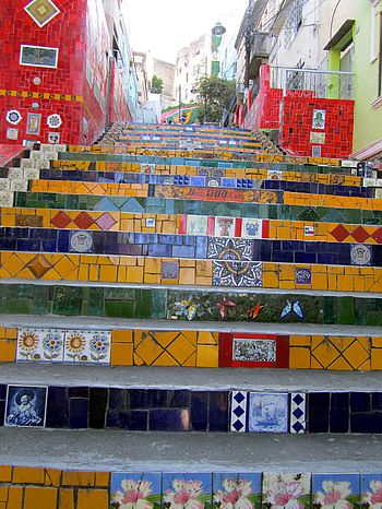 Berühmte Treppe in Brasilien