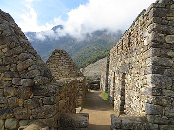 Die Inka Ruinen der verlorenen Stadt Machu Picchu