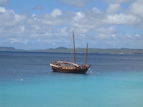 Segelschiff Samur vor Bonaire