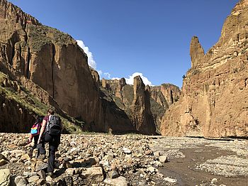 Wanderung durch die Palca-Schlucht Trekking in der Palca Schlucht