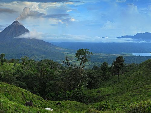 Vulkan-Landschaft in Costa Rica