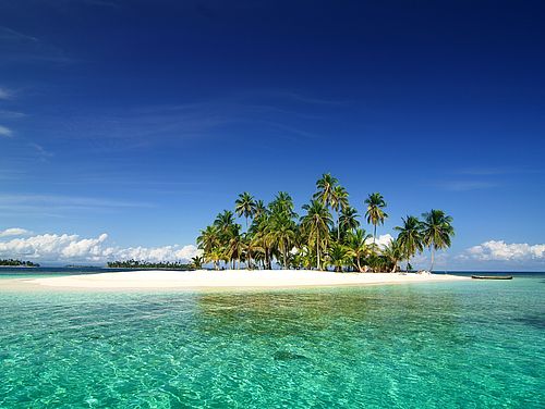 Palmengesäumte San Blas Inseln