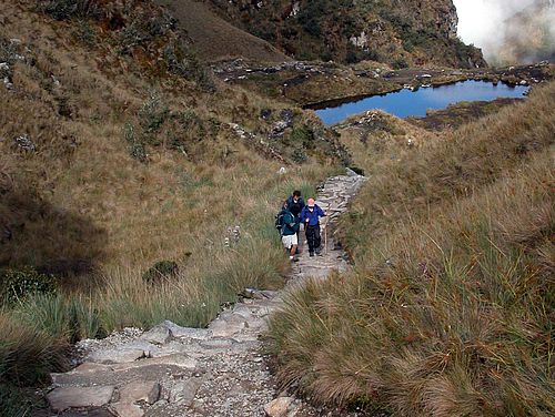 Auf dem berühmten Inka Trail Richtung Machu Picchu