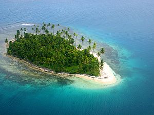Insel der Cayos Zapatilla