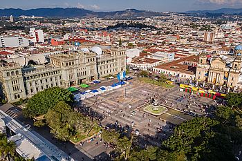 Blick auf Guatemala City