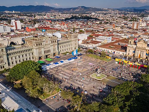 Blick auf Guatemala City