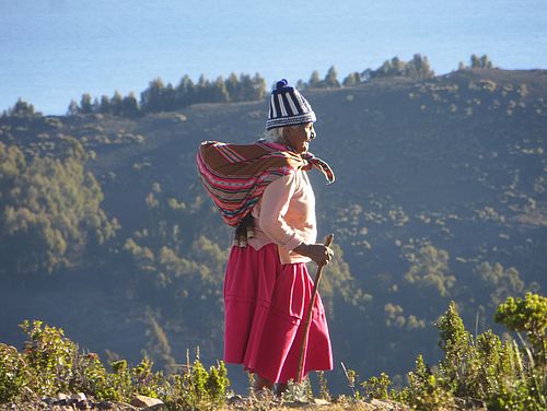 Einheimische am Titicacasee