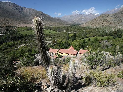 Ausblick auf die Hacienda los Andes und deren Umgebung
