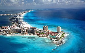 Blick auf Cancún