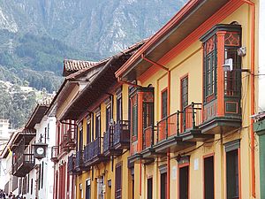 Altstadt La Candelaria in Bogota