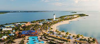 Harvest Caye, Privatinsel der Norwegian Cruise Line