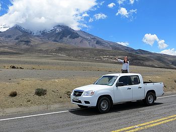 unterwegs in Ecuador mit einem Pick-up Mietwagen