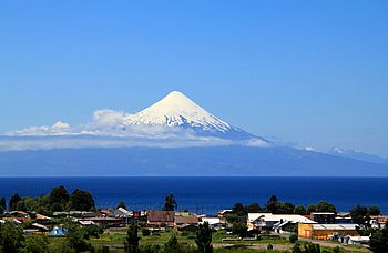 Blick auf den Vulkan Osorno