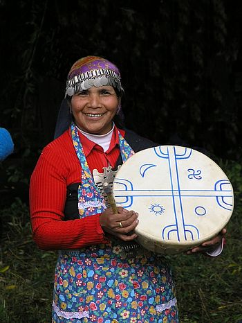 Traditionelle Mapuche Frau