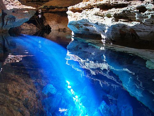 Sandsteinhöhlen Poco Azul