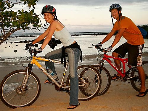 Fahrrad fahren auf Galapagos